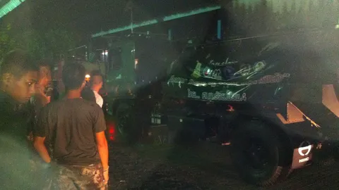 เพลิงไหม้โรงเรียนเมืองคอนกลางดึก คาดไฟฟ้าลัดวงจร 