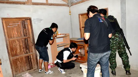 สุพรรณฯ ปิดหมู่บ้านกวาดล้างยาเสพติด พบฉี่ม่วง-ยาบ้า