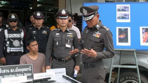 ตร.อุดรฯ รวบแก๊ง 'ผีบ้านนอก' ไล่ยิงอริ กระสุนเข้ากลางหลังเจ็บ