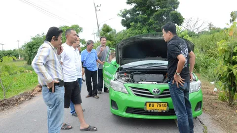 ลักแท็กซี่! โดนแจ้งตัดเชื้อเพลิง-GPS หาจุดเจอจอดในวัด