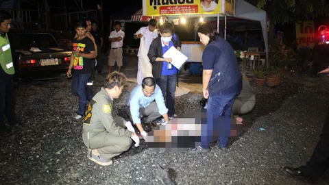 หกล้อซิ่งส่งของโลตัส ชนจยย. รปภ.ดับคาที่