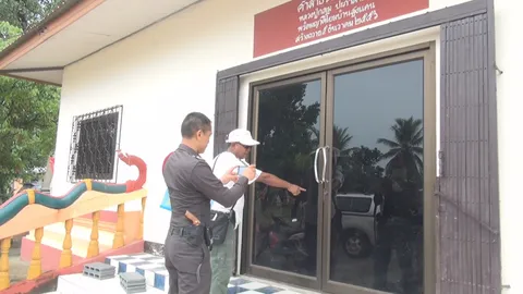  โจรโซหนัก! ย่องยกตู้บริจาควัด ขโมยเงินค่าอาหารหมา