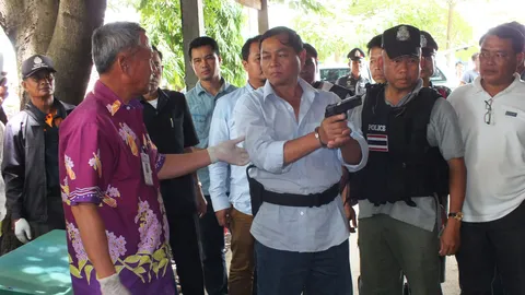 ร.ต.ท.ปืนโหด! แค้นประเมินเงินเดือนให้ต่ำ รัว 11มม.ดับเพื่อนร่วมงาน