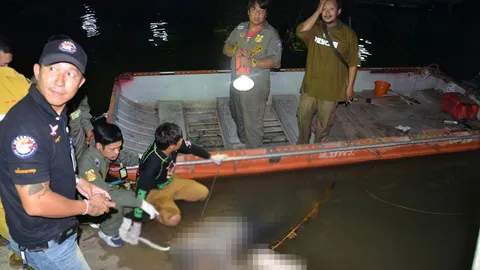 พบศพหนุ่มใหญ่ ลอยอืดในเจ้าพระยา เร่งสอบ