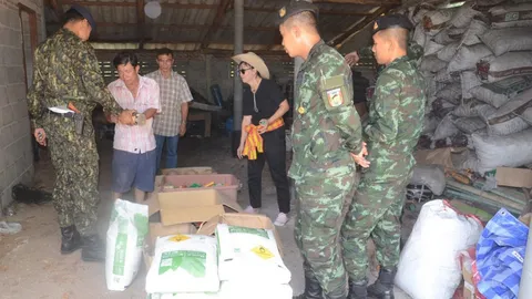 ผวาบึม! ชาวบ้านร้อง นอภ.กาญจน์ ตรวจ รง.พลุ ไม่มีใบอนุญาต