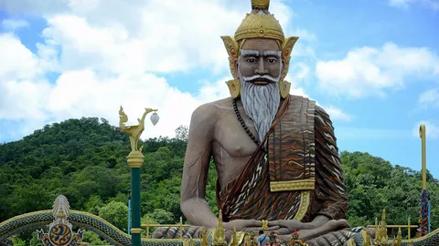 พระเอก "ออฟ ชนะพล" ร่วมสร้างปู่ฤาษีที่วัดดัง