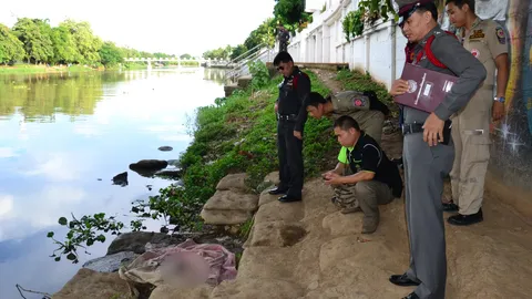 โจ๋ผงะ! กำลังตกปลา เบ็ดเกี่ยวติดศพทารก