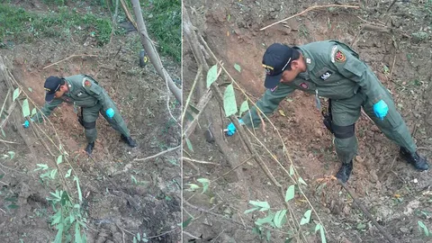 โจรใต้วางบึม ริมถนนปัตตานี อาสาทหารพรานออกลาดตระเวนดับ 1