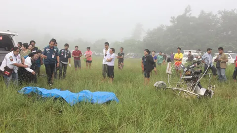 พารามอเตอร์ตก หมอตาย!! ผอ.รพ.ที่เกาะสมุย ร่วงกระแทกพื้นแหลก