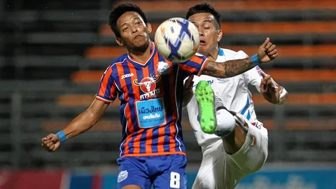 'ท่าเรือ' หนีตาย!  หักเขี้ยว 'ฉลามชล' 3-1 