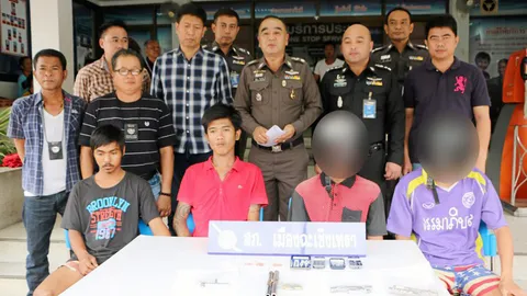 ตะครุบแก๊งโจ๋ เปิดให้เช่าปืน พวกนร.อาชีวะ แลกกับยาบ้า นำไปขายต่อ!