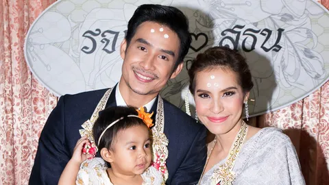 สินสอดไม่ต้อง ให้หมดทั้งชีวิต!! ตั้ม เดอะสตาร์ จูงมือแฟนวิวาห์พร้อมลูกสาว 