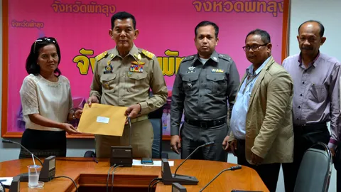 องค์กรครูพัทลุง ยื่นหนังสือ ผบ.ตร.-มท.1 เร่งจับคนร้าย สังหารพระสุชาติ