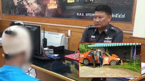 โจ๋ 16 ควงมีดจี้แท็กซี่ ชิงรถหนี เกิดอุบัติเหตุ ตร.รวบทันควัน 