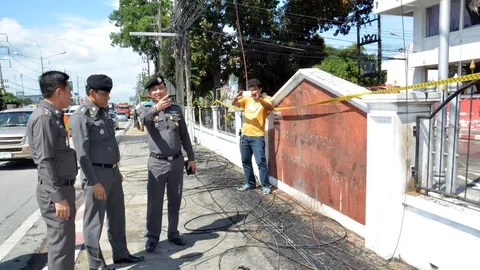 เร่งทำความสะอาดโรงพักถลาง - เก็บหลักฐาน จ่อเอาผิดกลุ่มเผา