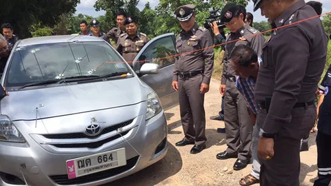 'ปัญญา' ลงพื้นที่ไขคดี ยิงถล่มตระกูลคล้ามไพบูลย์