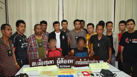 พม่าลูกพี่-ไทยลูกน้อง เดินขายยาบ้าที่ชุมพร เจอตำรวจ‘ปะฉะดะ’ 