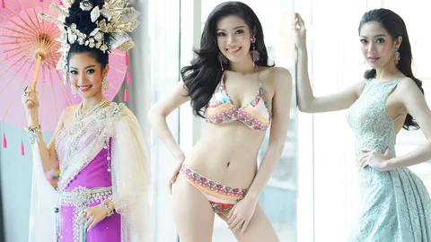 งดงาม! ฝ้าย โชว์ชุดประจำชาติ เจ้านางแก้วเวียงละกอน   