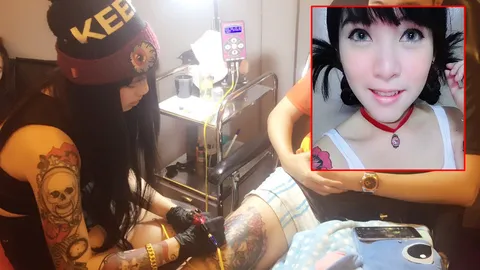 สวยจนอยากเจ็บ! หนุ่มเมืองชลแห่สักกับ 'น้องขิม' ช่างสักสาวเน็ตไอดอล