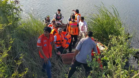 หนุ่มใหญ่โคราชพายเรือหาปลา จมหายในอ่างเก็บน้ำ 
