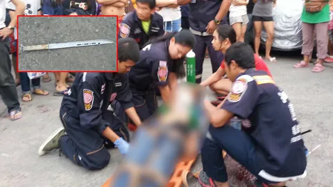 ญาติสท.ดังเมืองปทุม ยกพวกปาบึมปิงปอง ไล่ฟันคู่อริดับคอหวิดขาด