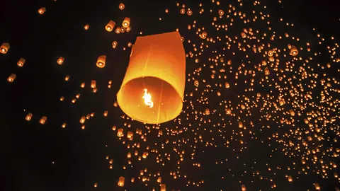 ย้ำ! ชุมชนใกล้ 6 สนามบินห้ามปล่อยโคมลอยกระทง นอกเวลา