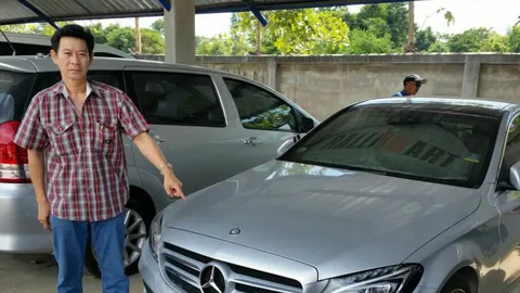 เจอแล้ว สะใภ้ตระกูลดัง! จอดเบนซ์ป้ายแดง ข้ามไปเขมร