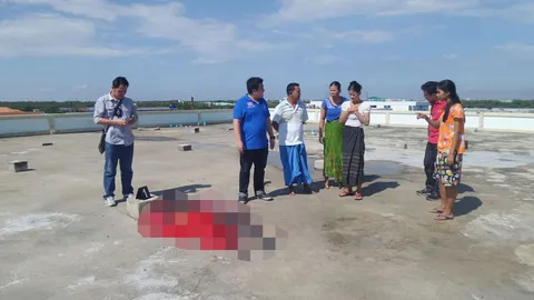 ฆ่าโหด 2 แรงงานพม่า คาดาดฟ้าห้องเช่าสมุทรสาคร คาดปมชู้สาว