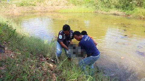 เฒ่าวัย 69 ดื่มเหล้าเมา พลัดตกสระ ญาติตามหาทั้งคืน พบอีกทีกลายเป็นศพ