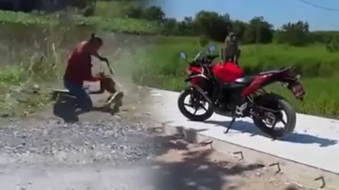 หนุมานคลุกฝุ่น! คลิปคนต่อยกับลิงซัดกันนัว ไม่มีใครยอมใคร