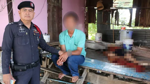 หนุ่มถีบเมียทะลุฝาบ้านดับ เมาได้ที่-พูดไม่เข้าหู ตร.ตามรวบถึงมุ้ง 