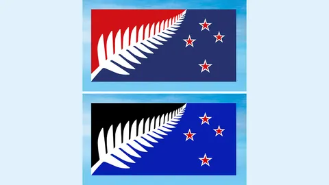 คะแนนสูสีกันมาก!! ชาวนิวซีแลนด์ลงประชามติรอบแรก เลือกธงใหม่ของประเทศ