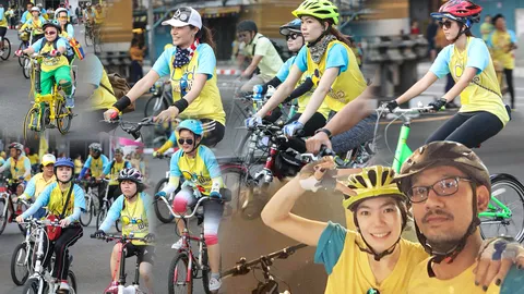 ภาพประวัติศาสตร์ทะเลจักรยาน! เก็บตกสีสันสาวสวย ความงาม Bike for Dad (ตอนที่1)