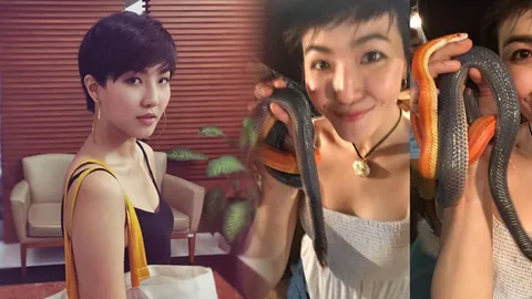 "มิ้น มิณฑิตา” ขอเลือกถ่ายรูปกับงูเพราะดูสตรอง!