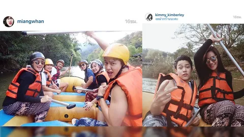 แฮปปี้อินเลิฟ! ส่องไอจี หมาก ควง คิม ล่องแพแอ่วเชียงใหม่ พร้อมครอบครัว