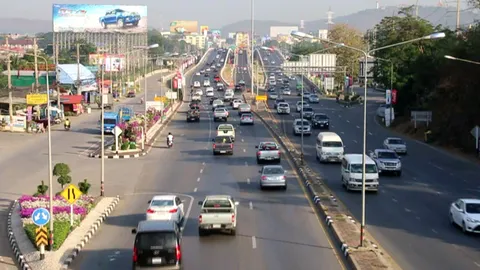 เมืองสี่แคว ปรับแผน เพิ่มป้ายบอกทาง รับมือปริมาณรถหนาแน่นขึ้น