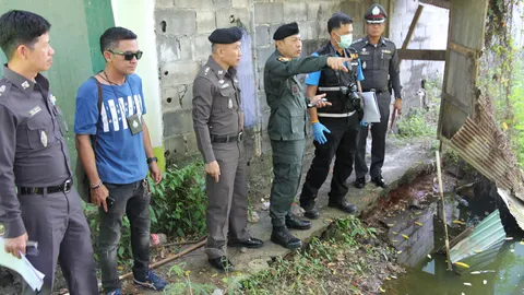 จ่อออกหมายจับเฒ่าช่างเคาะอู่รถ ฆ่าโหดสาวลาวทิ้งศพหมกสระบัว