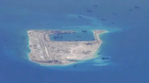 หลายชาติรุมต้านจีนทดลองรันเวย์บนเกาะเทียมรอบใหม่