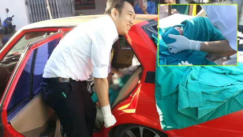 รถติดน้ำคร่ำแตก! สาวจีนฮ่อ คลอดลูกในรถบนถนนเชียงใหม่ ปลอดภัยทั้งคู่