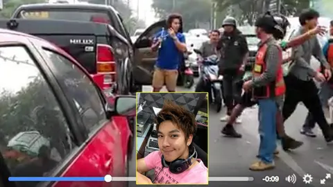 ถอยปิกอัพขยี้เก๋ง คลิปยัน! 'ดีเจ' คนดังเจตนา