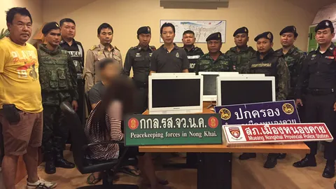 จนท.บุกทลายบ่อนบาคาร่า เปิดโจ๋งครึ่มกลางเมืองหนองคาย 