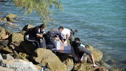 หนุ่มถูกฆ่าโหดหวดกกหูแตก-เชือดคอ ศพลอยอืดทะเลภูเก็ต คาดลูกเรือประมง