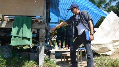 ตร.กระบี่ ตรวจจุดยิงแกนนำม็อบสวนปาล์มฯ คาดปมขัดแย้งผลประโยชน์