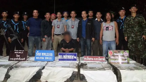 ยึดกัญชา 500 โล มูลค่า 10 ล้านบาท! ริมโขงฝั่งบึงกาฬ 