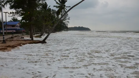 คลื่นซัดชายหาดชุมพร เรือประมง-ลูกเรือ 8 ชีวิต ขาดการติดต่อ 