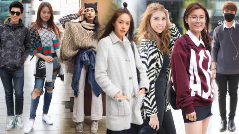 นึกว่ารันเวย์! สวย หล่อ รับลมหนาว สแกนแฟชั่นซู่ซ่า สู้ 'สั่นสะท้าน' เมืองกรุง