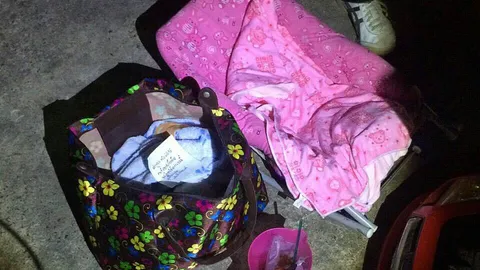 แม่ทิ้งจม.ขอโทษ! คลอดลูกชาย เลี้ยงไม่ไหว ทิ้งในเปลวางหน้าตึกย่านศรีราชา