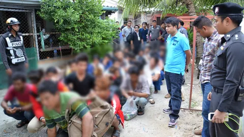 ปคม. บุกช่วยแรงงานพม่า เหยื่อค้ามนุษย์ ถูกกักขังที่ภูเก็ต