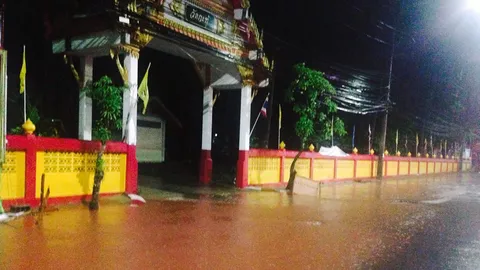 ฝนถล่มภูเก็ต!! น้ำท่วมขังถนน การจราจรอัมพาต