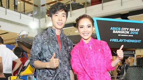 "ณัฐ-จอย" ชวนวิ่งผลัดกลางคืน